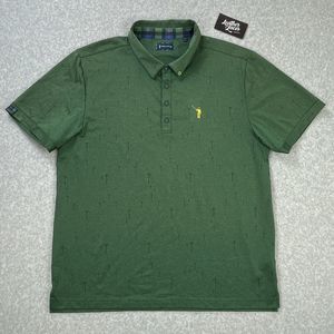 William Murray Polo Shirt Mens X-Large XL Green Power Line Golf Performance Logo